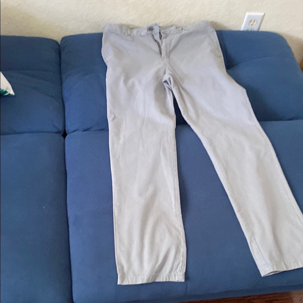 The Children's Place Gray Chinos Lightweight Cotton Blend